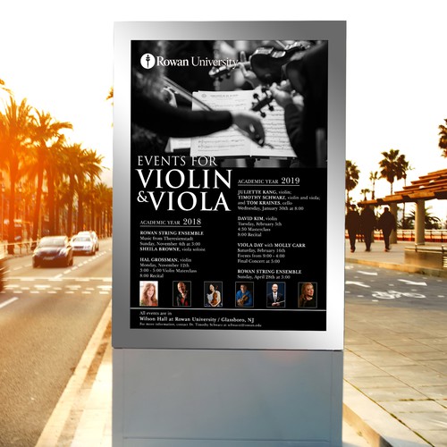 Music Series Poster violin/viola Design by Bayu5150