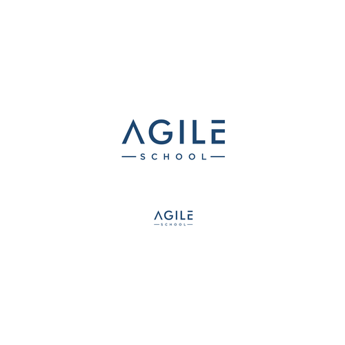 "Agile school logo to spread the organisational agility culture, principle and tools" winning Logo design
