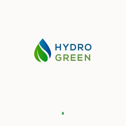 Sleek bold logo for hydroseeding company water droplet/grass Design by Owlman Creatives