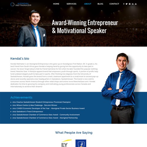 MOTIVATIONAL SPEAKER WEBSITE Diseño de Arijit81