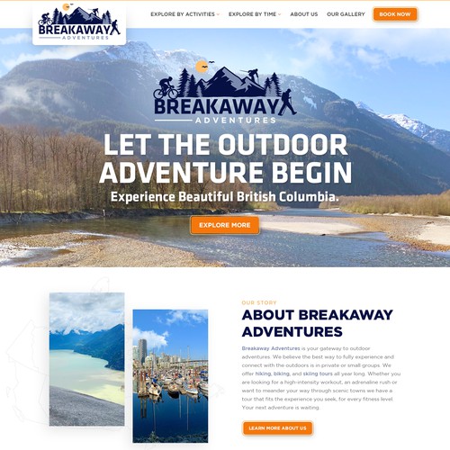 Design a website for outdoor adventure travel company Design by Jasmin_A (AMPLE)