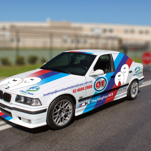 BMW M3 Racing Car Design Design by RasterGraphics