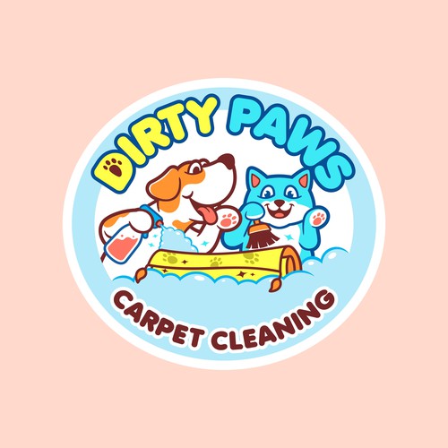 Bright & Playful logo needed for pet focussed carpet cleaning company Design by Kibokibo