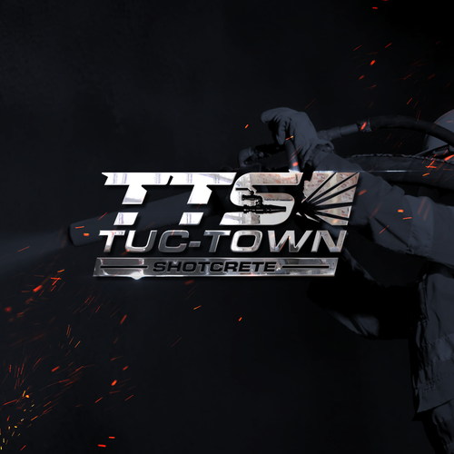 Industrial theme logo with a combination of company name & image for a Shotcrete company in Arizona Design by Insfire!