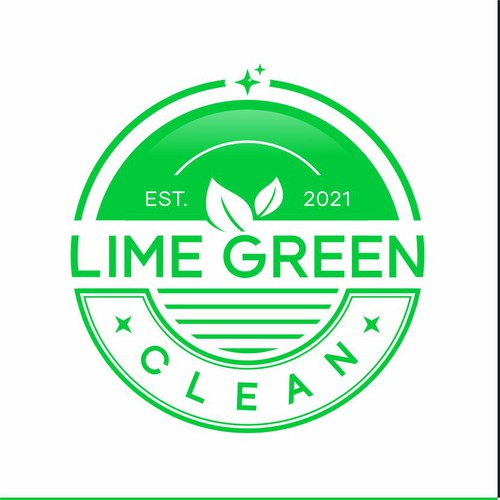 Lime Green Clean Logo and Branding Diseño de Jazie