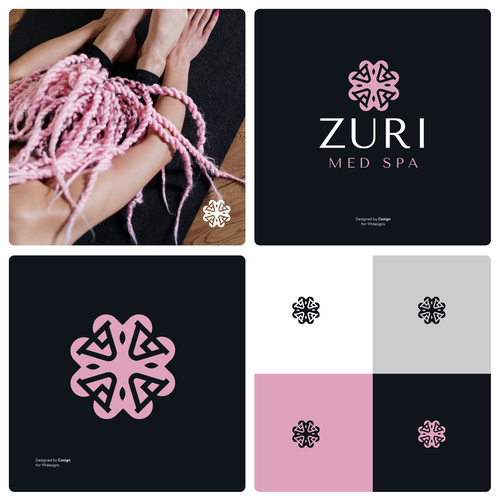 Zuri Med Spa Logo Diseño de casign