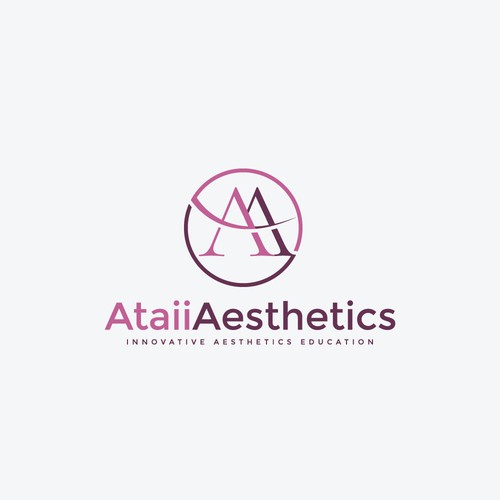 Classy education logo design for Aesthetic education. Design by AnamuArt