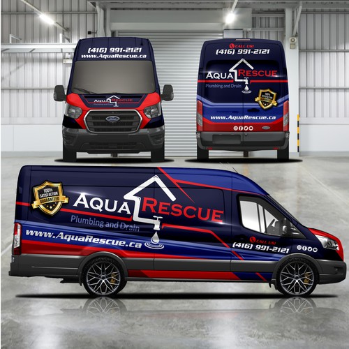 Aquarescue Van Wrap Design by ✨Elis Alves✨