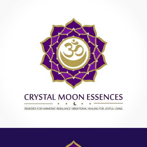 Logo for Crystal Moon Essences - remedies for harmonic rebalance and well-being Réalisé par Dandelion Art Studio