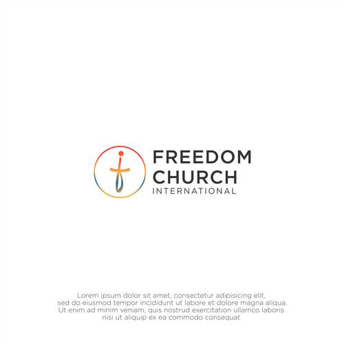 Freedom Church Logo Design Design by F4 491 LE