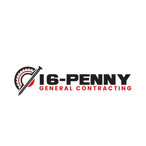 "16-Penny" Vintage Badge-Style Construction Logo Design by Arfian Huda