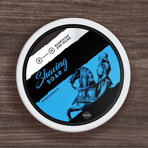 Design Updated and Stylish Labels for Our Best-Selling Men's Shaving Soap Réalisé par ADD778