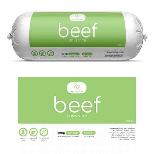 Premium Fresh Dog Food-ontwerp door Hiraa!