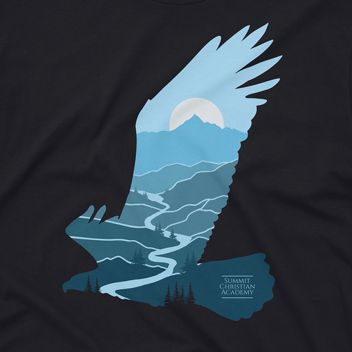 Creative Eagles T-shirt for School Design by iamyuan