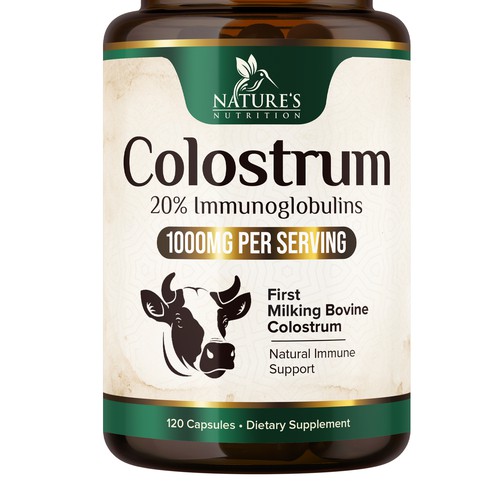 Powerful, Colostrum Design Needed for Nature's Nutrition Design by UnderTheSea™
