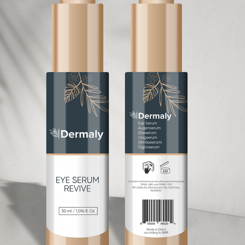 Eye serum bottle design Design by SONUPARMAR