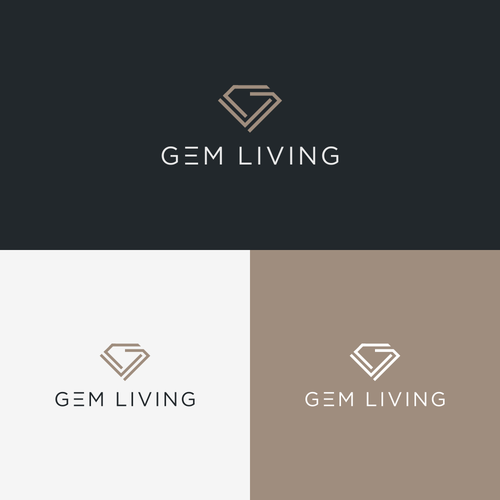 Geometrical, minimalist, modern brand design for Gem Living Design by bobbee_