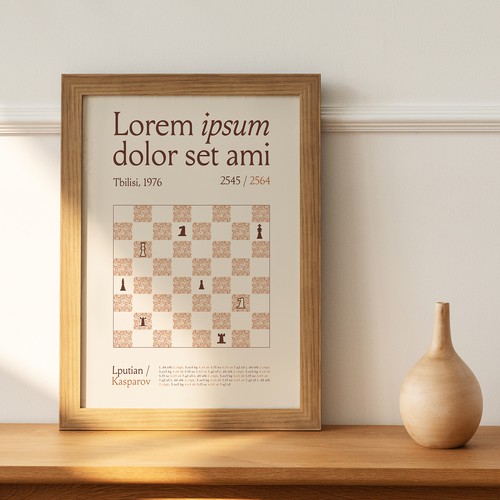 Chess poster theme Design by LITO.