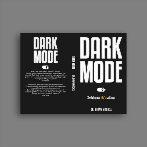 Dark Mode Book Cover Design by IdeAde