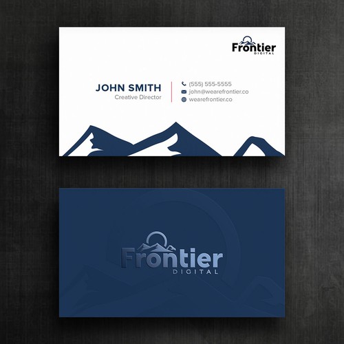 Create a business card with a rock solid brand Diseño de Felix SH