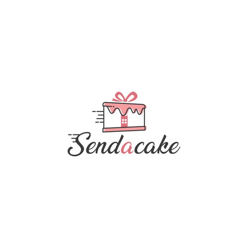 Send A Cake needs a gorgeous fun logo Design by MercClass