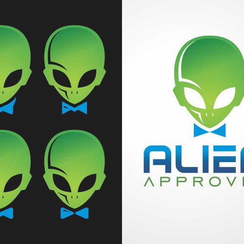 Create a Alien Approved logo for apparel brand Design by rinnanto