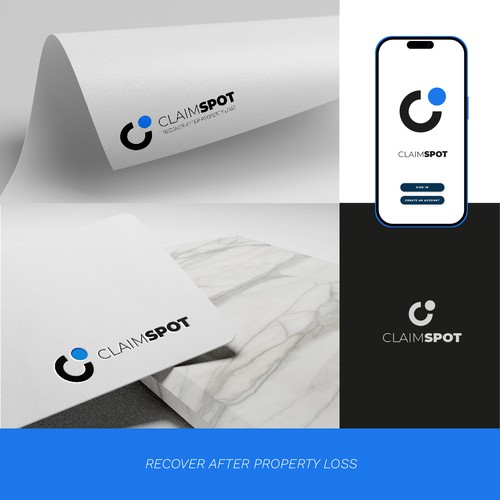 Standout Tech Logo for ClaimSpot - The Empowering Claims Side-Kick Design by M.I.Thomson