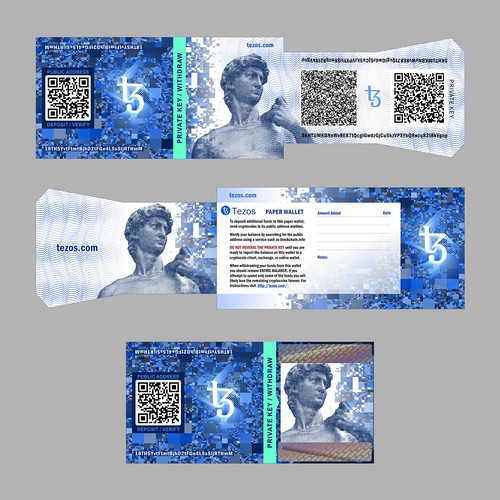 Paper wallet for Tezos crypto currency | Other art or ...