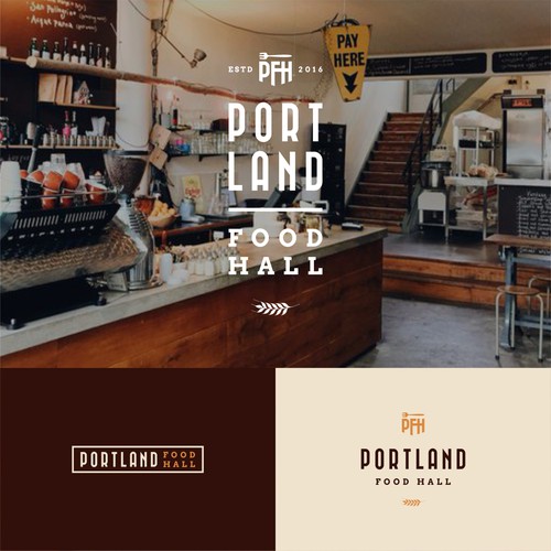 Portland Food Hall Logo & Outdoor Signage Réalisé par Francesc Alex