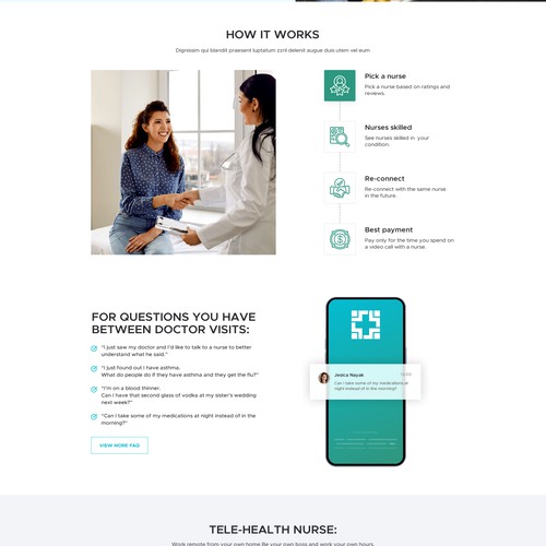 Landing page design contest entry by Webgoodly