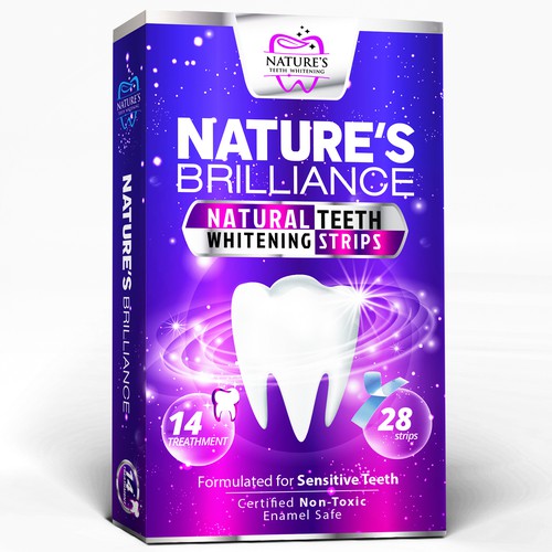 Natural Design Needed for Nature's Brilliance Whitening Strips Design by agooshe