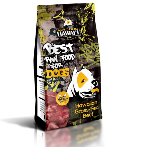 Design di Game Changer Frozen Organic, Raw Dog food needs a kickass packaging design -- Are you up to it? di Whitefox 85
