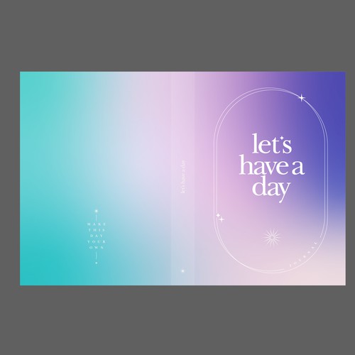 Minimalistic pinterest vibe for a self help journal cover Design by redsonya