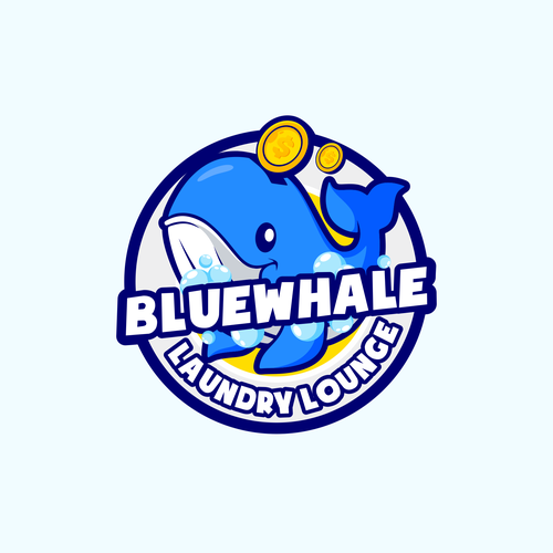 Unleash Your Creativity, Logo Design for "Blue Whale Laundry Lounge" Design by asmui11