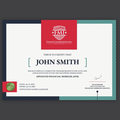 Looking for Custom Professional Certificate Design Design by Tety design