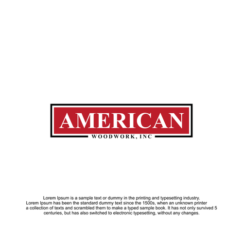 American Woodwork news a new logo Design by muhammad_