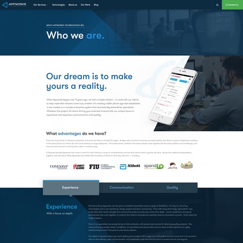 Software Development Company / Agency - Re-design Design by MetalDesigns