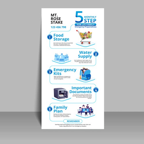 Plan, Prepare, Protect: LDS Family Preparedness Infographic Contest!"-ontwerp door dezignedge*