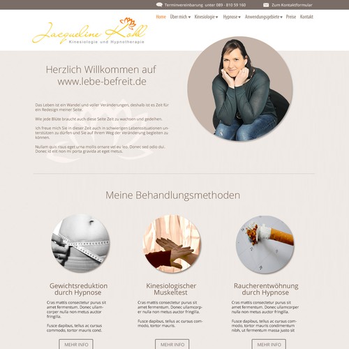 Web page design contest entry by STUDIO15