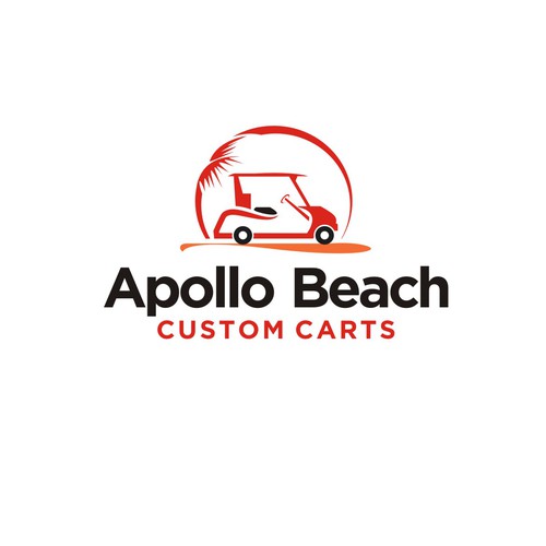 Fun, powerful logo for Custom Golf cart company Design by 123Graphics