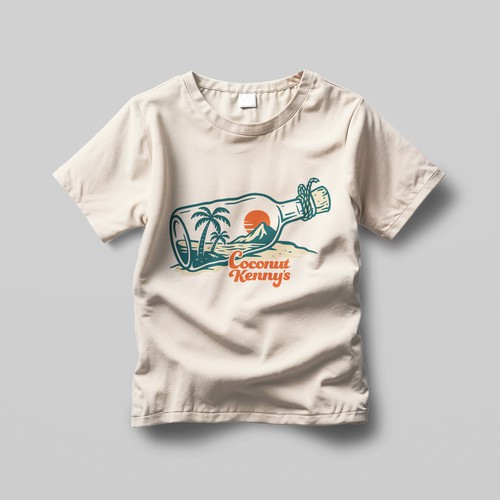 "Island-Themed Apparel Design for Pizza & Sandwich Restaurant" winning  by Plamen.me