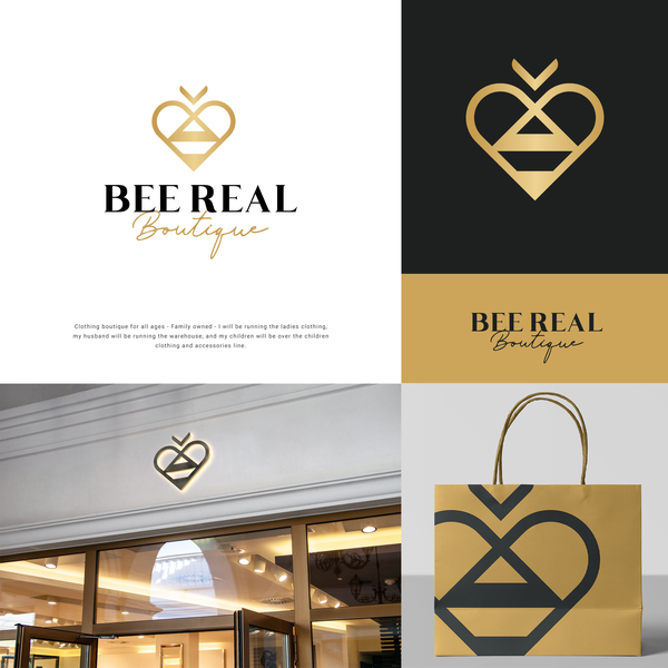 Design by Vinteum titled "BEE REAL BOUTIQUE"
