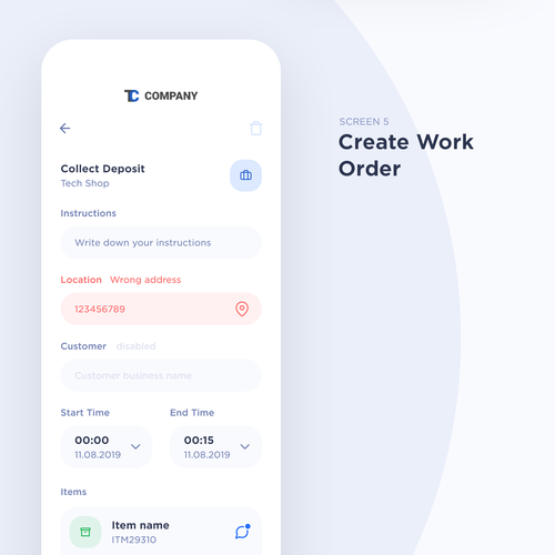 Clean and modern business app design Design by Volodymyr Boiarinov