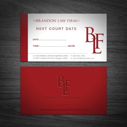 Create the next stationery for The Brandon Law Firm LLC  Réalisé par Mili_Mi