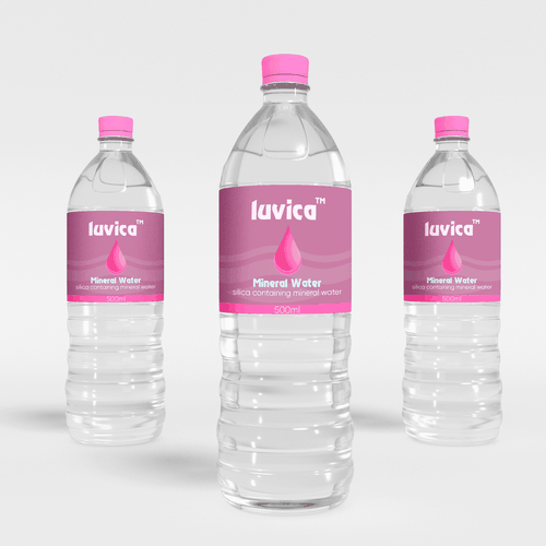 Label design for [beauty mineral water] for women Design by Mamun's_Creation