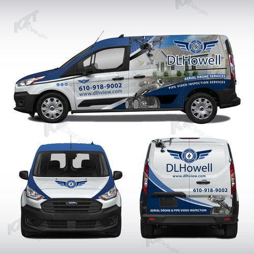 We are an engineering firm in need of a sharp design for a van wrap Design by KZT design