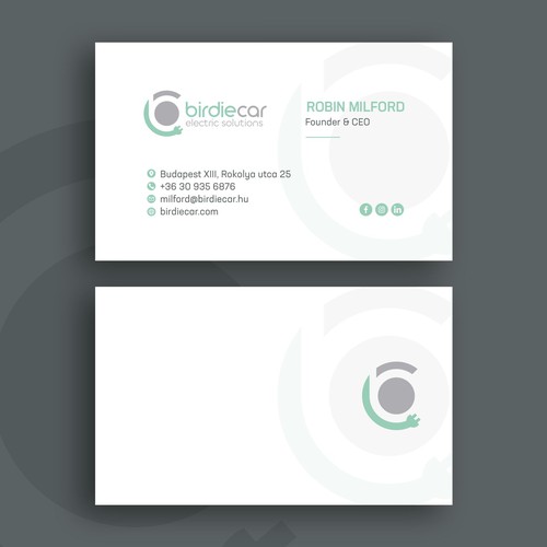 business card for company called birdie Design by lprassida