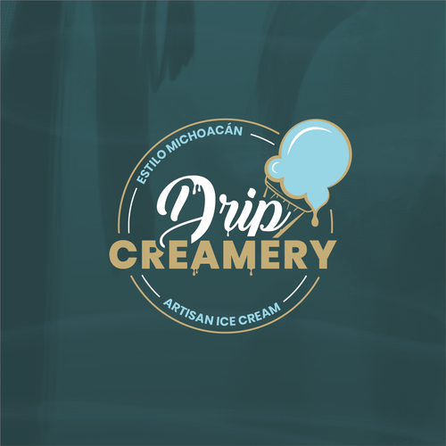 Design a hipster modern logo for an ice cream shop that people will melt for. Ontwerp door cecile.b