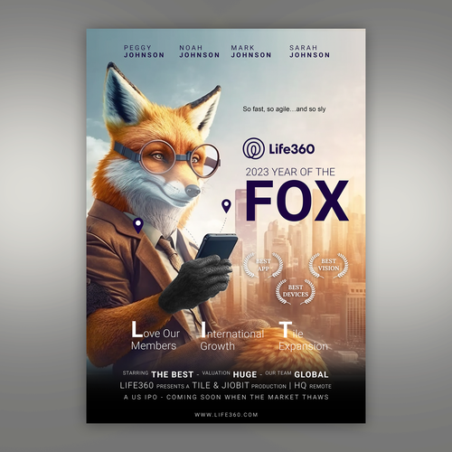 Design di Life360 2023 Year of the Fox Poster di Vivid Project