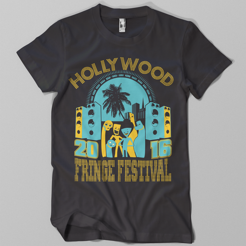 Design di The 2016 Hollywood Fringe Festival T-Shirt di Vrabac